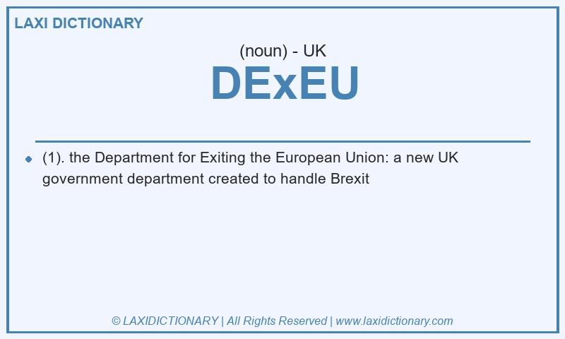 Definition DExEU in British English