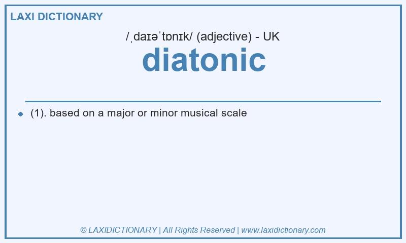 Definition diatonic in British English