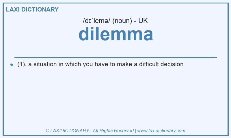Definition dilemma in British English