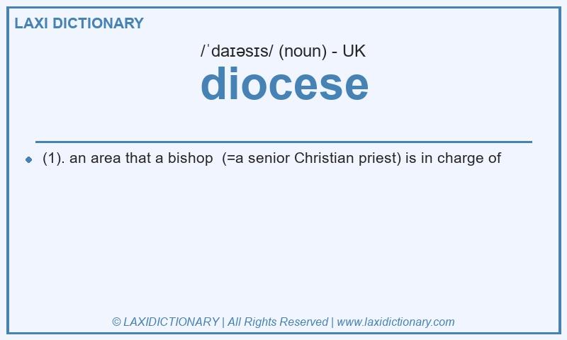 Definition diocese in British English