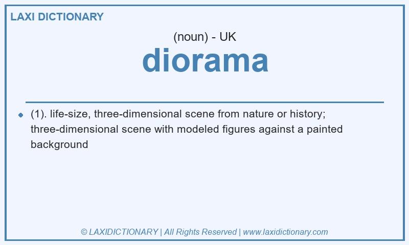 Definition diorama in British English