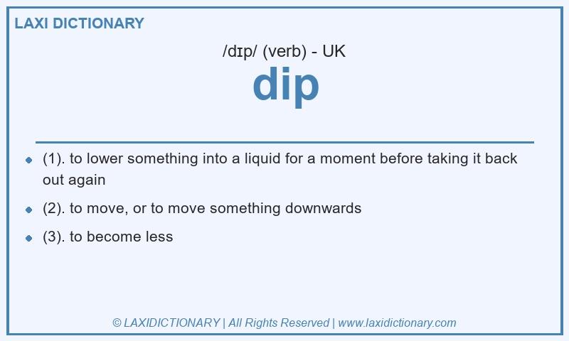 Definition dip in British English