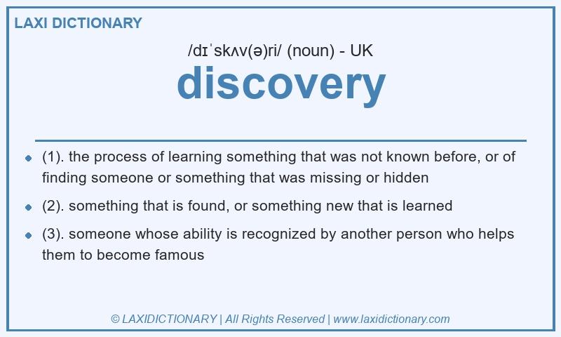 Definition discovery in British English
