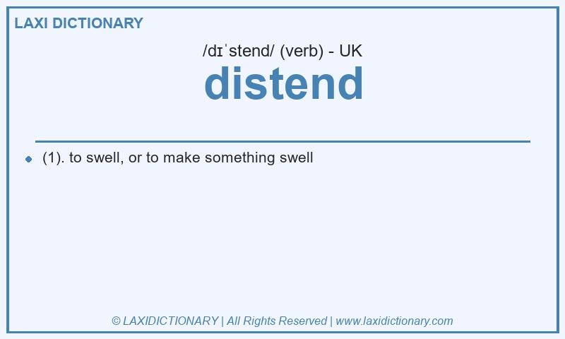 Definition distend in British English