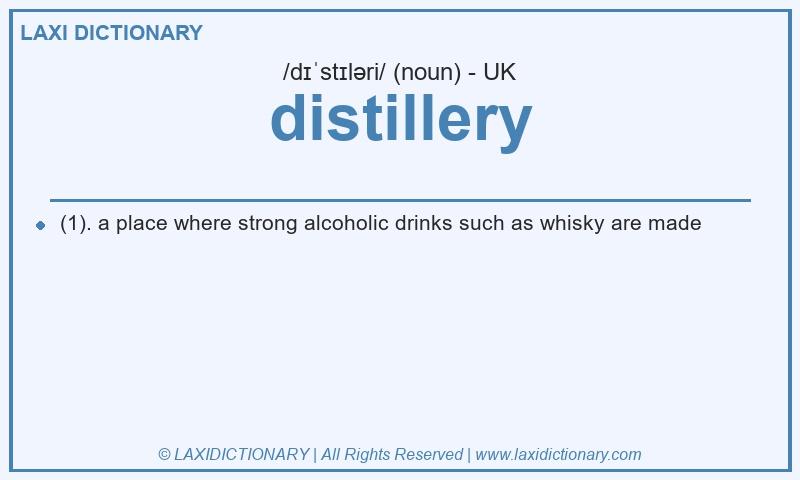 Definition distillery in British English