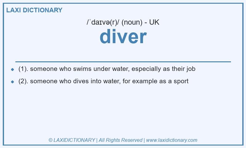 Definition diver in British English