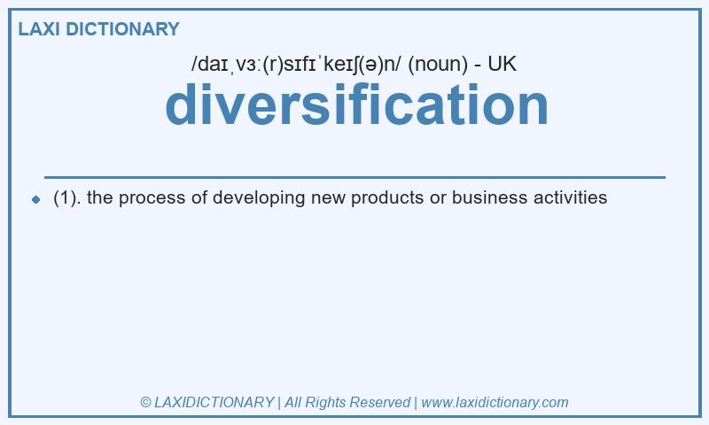 Definition diversification in British English