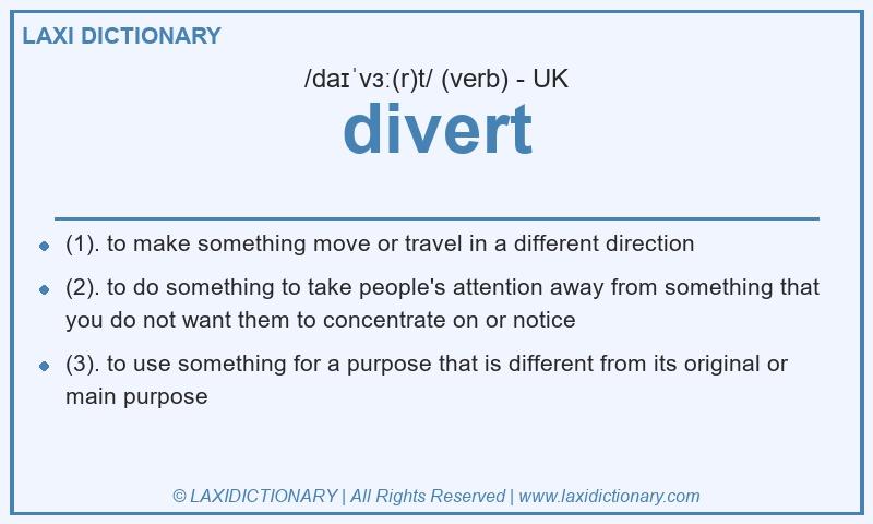 Definition divert in British English