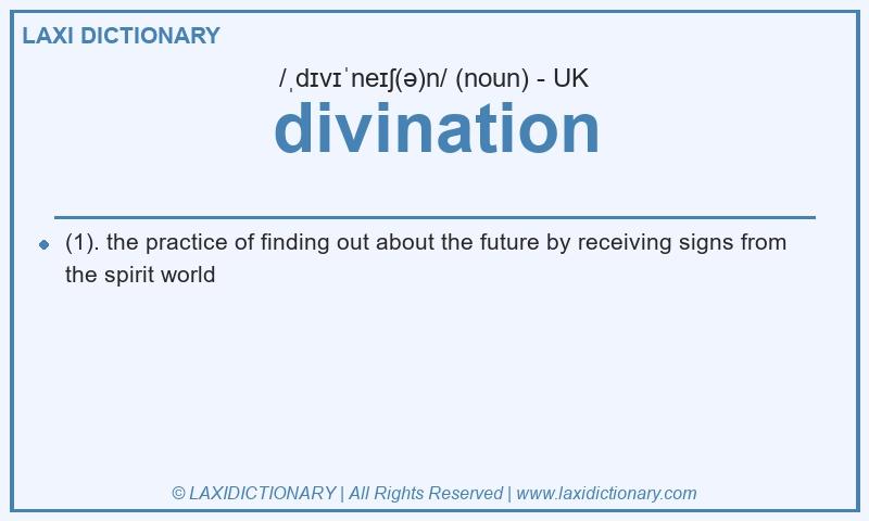 Definition divination in British English