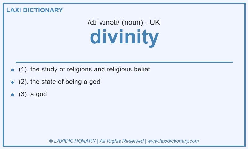 Definition divinity in British English