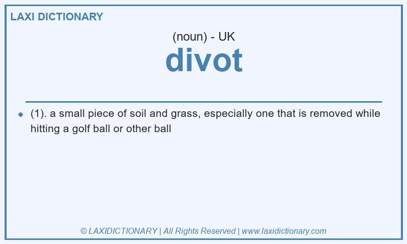 Definition divot in British English