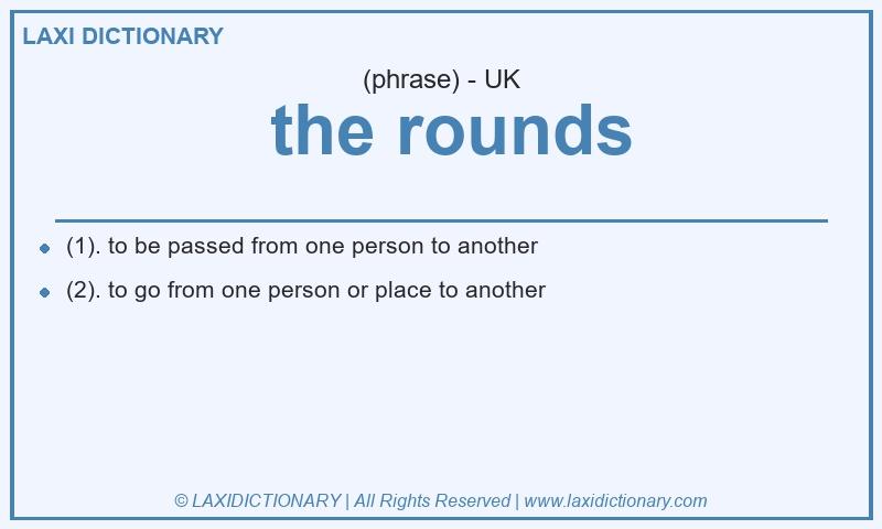 Definition  the rounds in British English