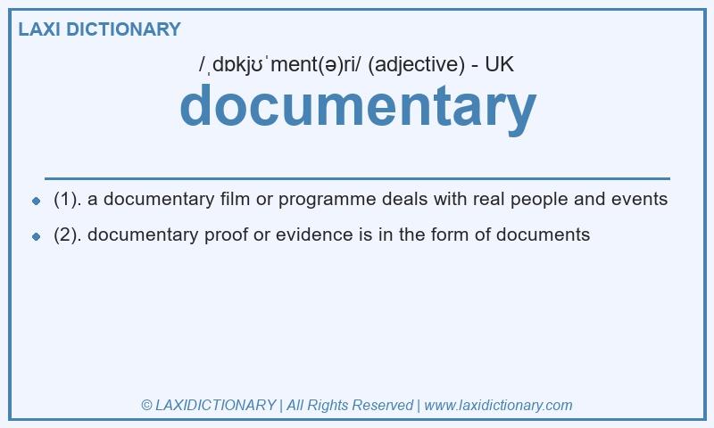 Definition documentary in British English