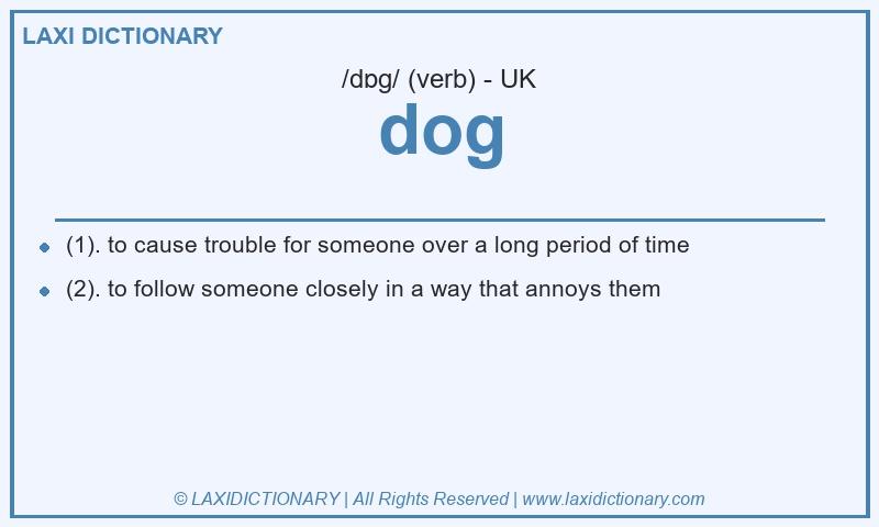 Definition dog in British English