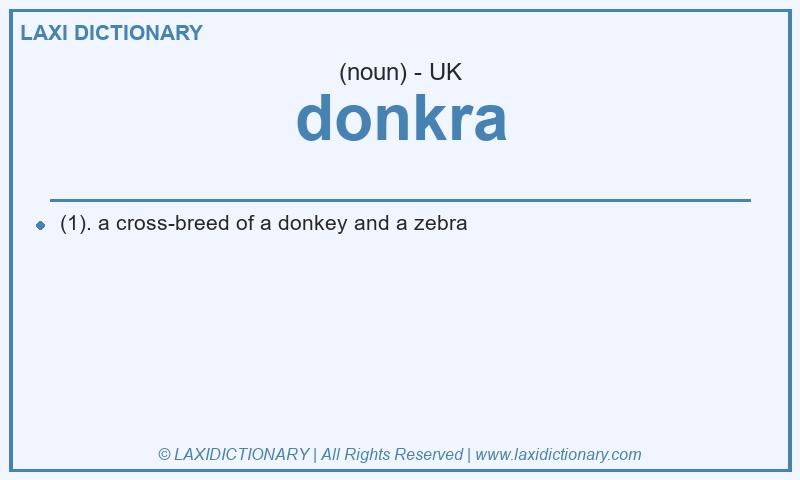 Definition donkra in British English