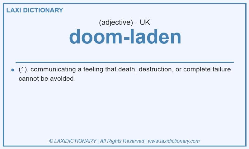 Definition doom-laden in British English