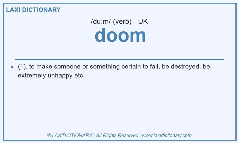 Definition doom in British English