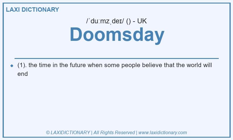 Definition Doomsday in British English