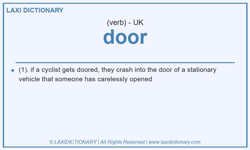 Definition door in British English