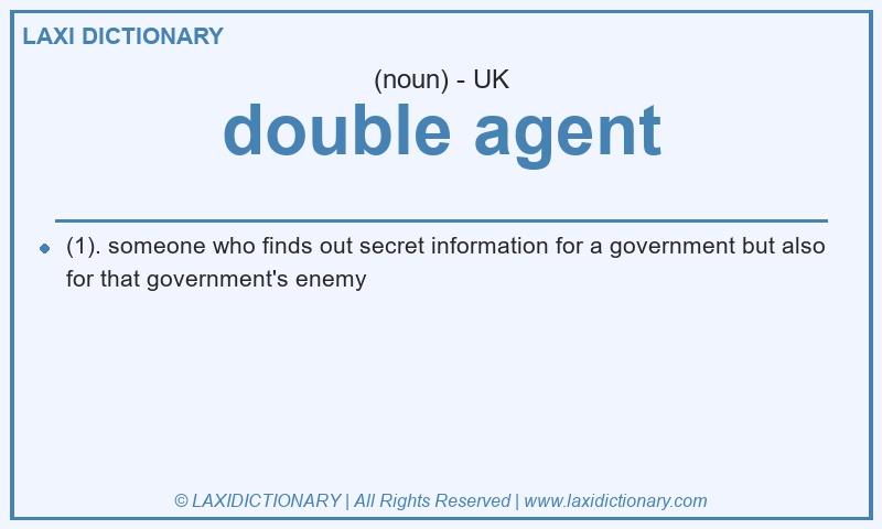Definition double agent in British English