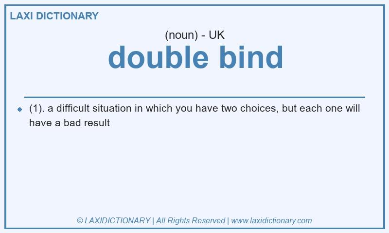Definition double bind in British English