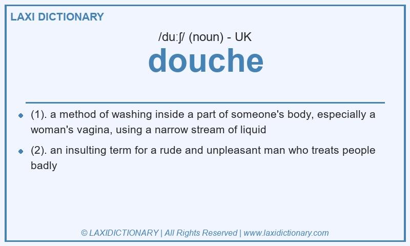 Definition douche in British English