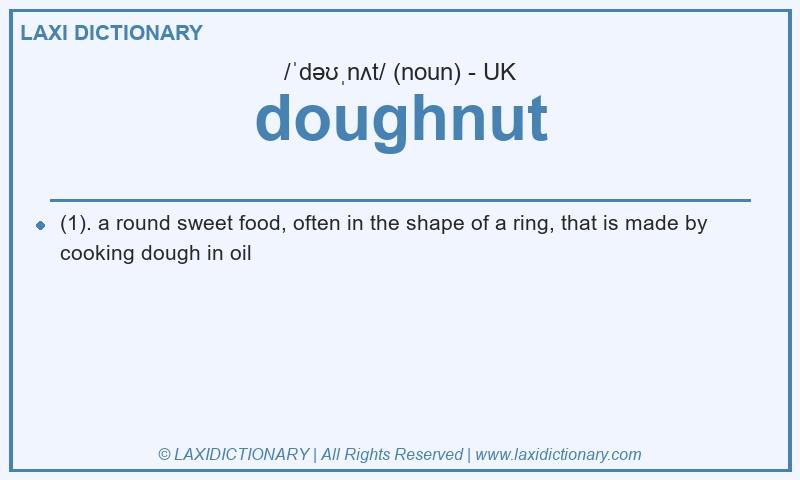 Definition doughnut in British English
