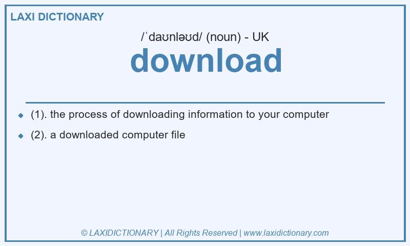 Definition download in British English