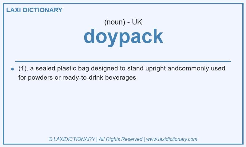 Definition doypack in British English