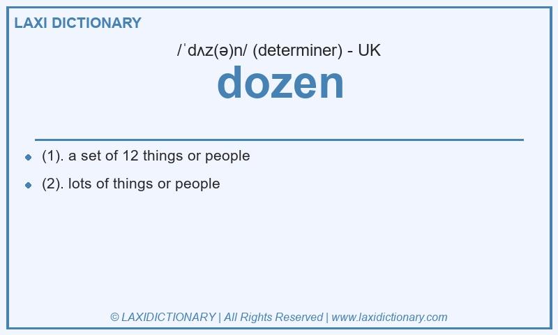 Definition dozen in British English