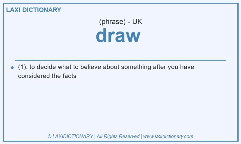 Definition draw in British English
