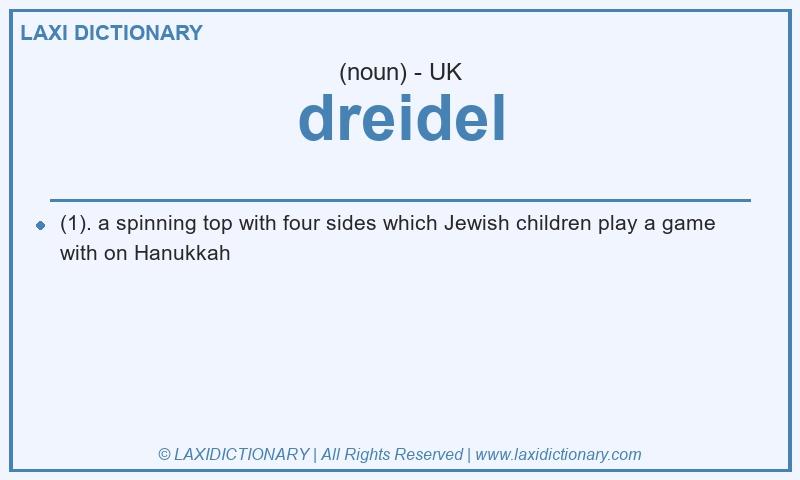 Definition dreidel in British English