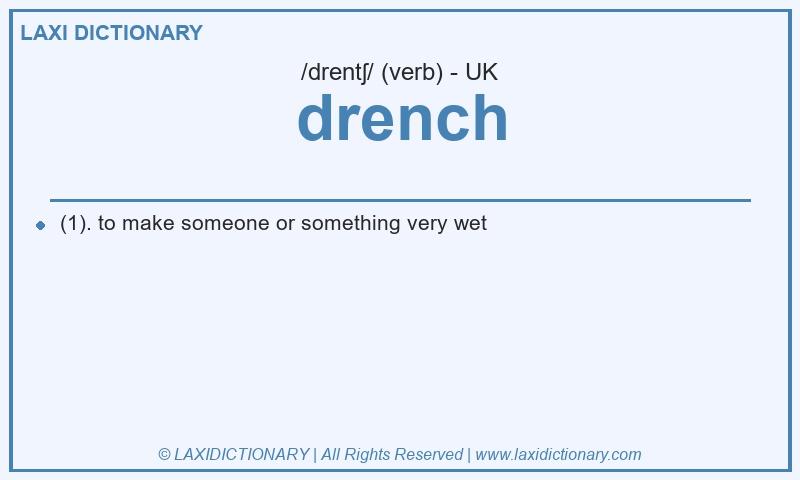 Definition drench in British English