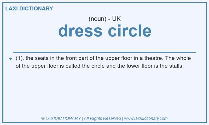 Definition dress circle in British English