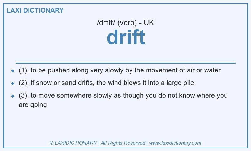 Definition drift in British English