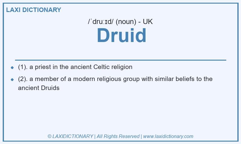 Definition Druid in British English