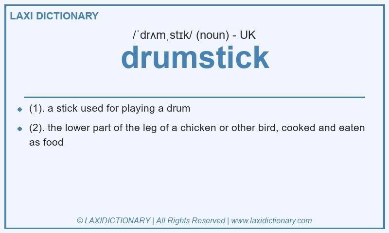 Definition drumstick in British English