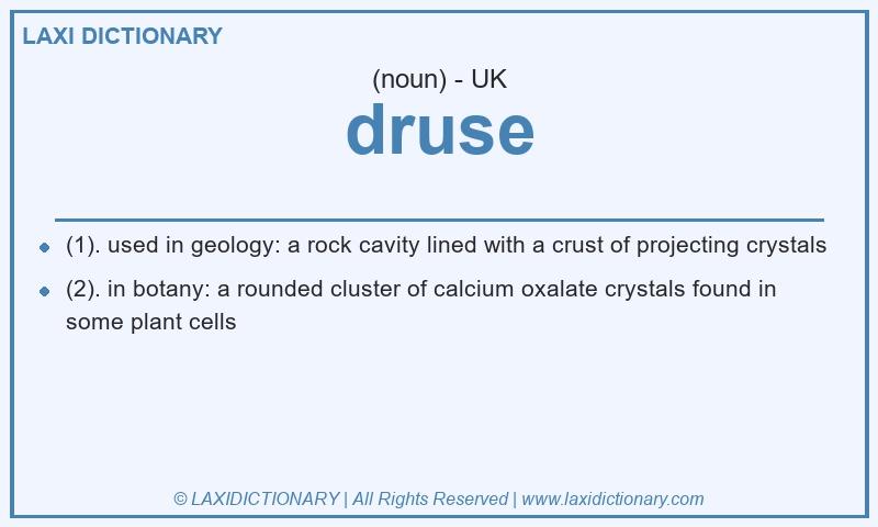 Definition druse in British English