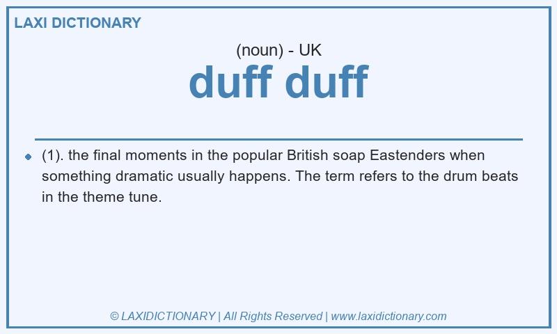 Definition duff duff in British English