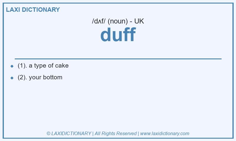 Definition duff in British English