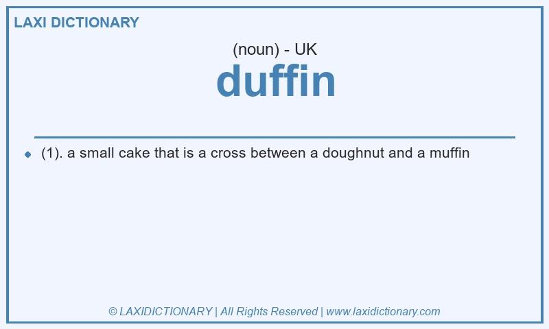 Definition duffin in British English