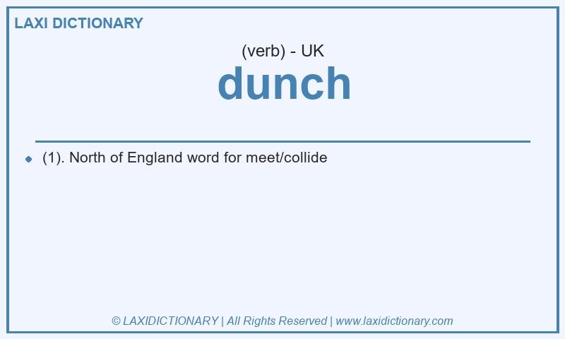 Definition dunch in British English