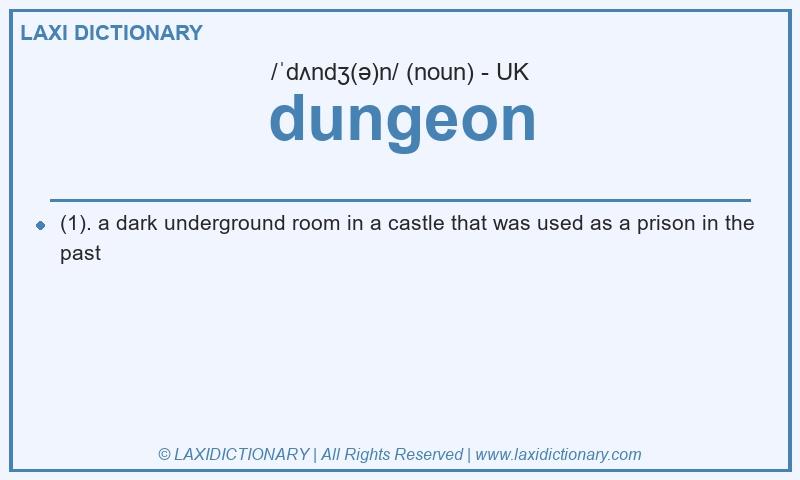 Definition dungeon in British English
