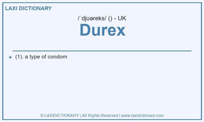 Definition Durex in British English