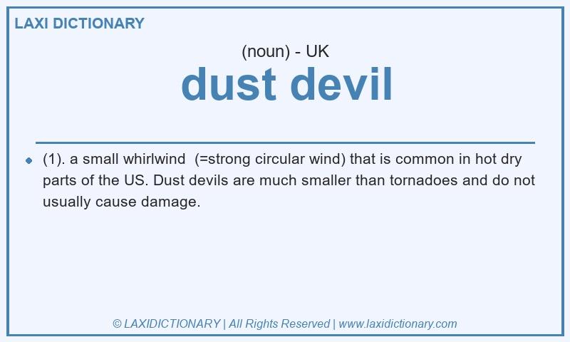 Definition dust devil in British English