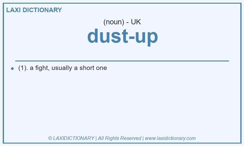 Definition dust-up in British English