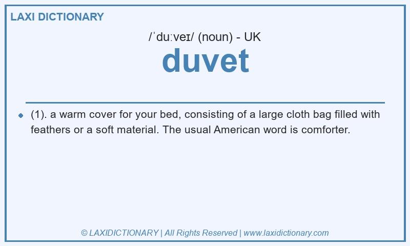 Definition duvet in British English