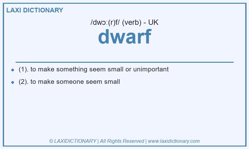 Definition dwarf in British English