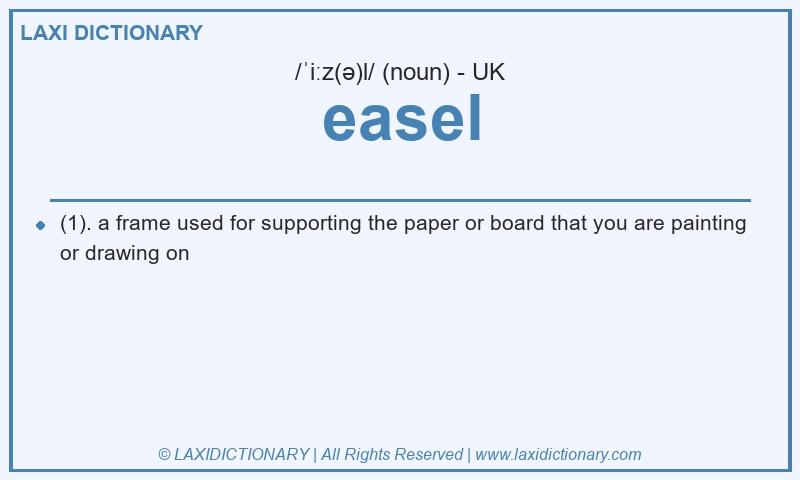 Definition easel in British English