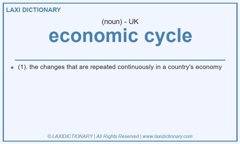 Definition economic cycle in British English